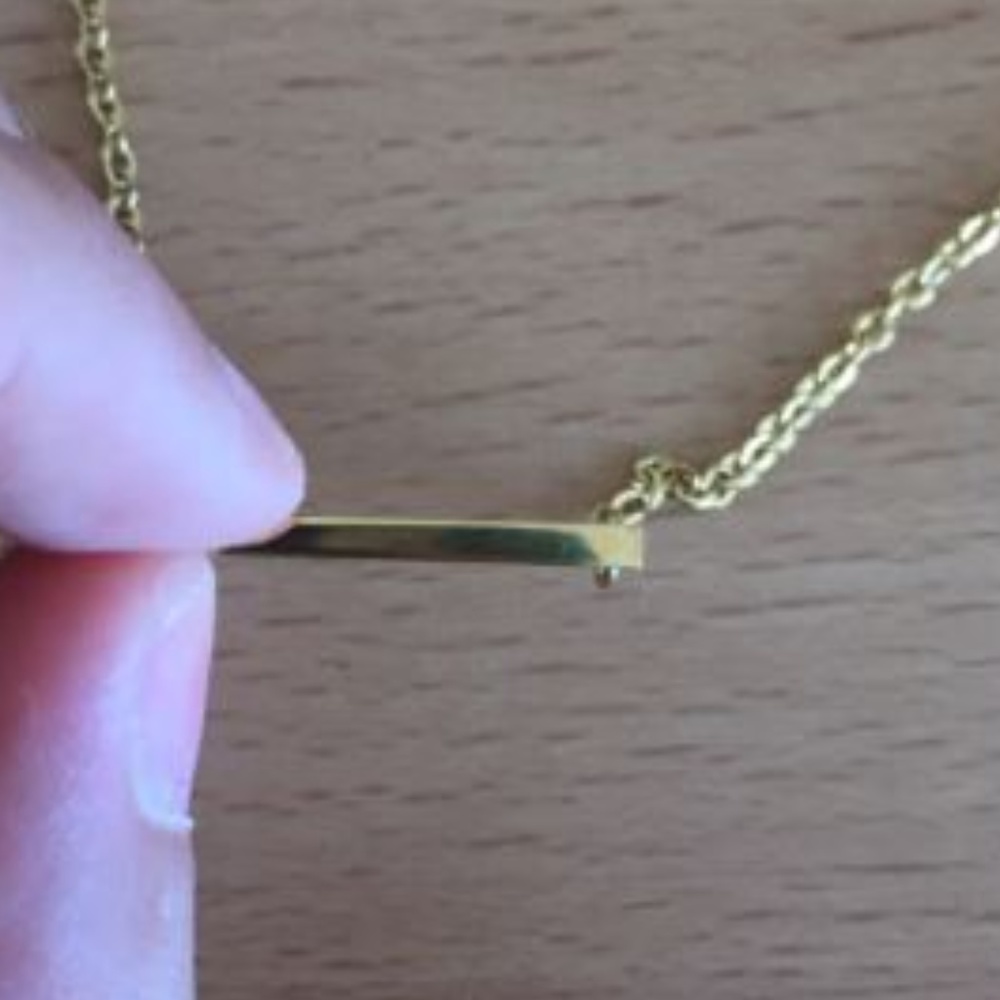 Posh Boss Stainless Steel Gold Plated Necklace - Picture 4 of 5